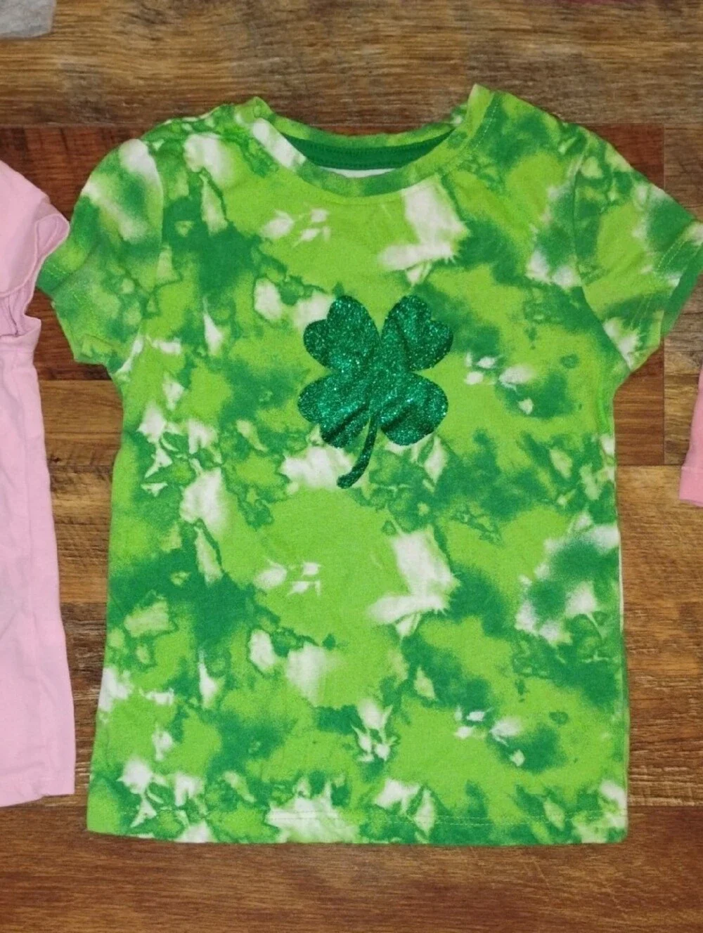 Girls 4/5 Mixed Clothing Bundle with Pink, Green, Gray, White Pieces